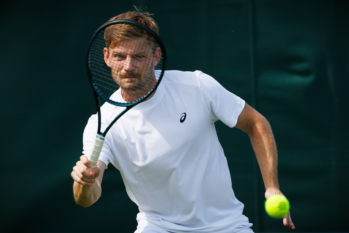 Belgian David Goffin pictured in action during the afternoon training session the 2025 Wimbledon grand slam tennis tournament at the All England Tennis Club, in south-west London, Britain, Thursday 26 June 2025.
BELGA PHOTO BENOIT DOPPAGNE