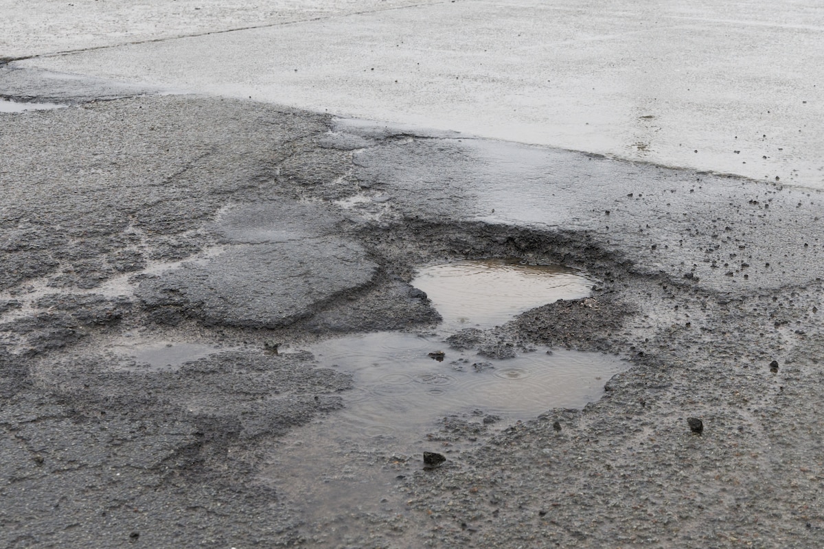 Illustration picture shows rain and puddles in Lierde Sunday 22 February 2026. BELGA PHOTO NICOLAS MAETERLINCK