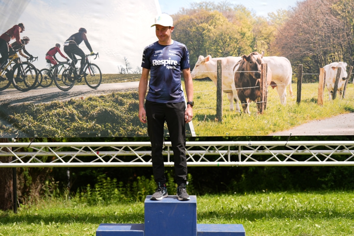 L’Andrimontois Sébastien Carabin est monté sur la plus haute marche du podium.