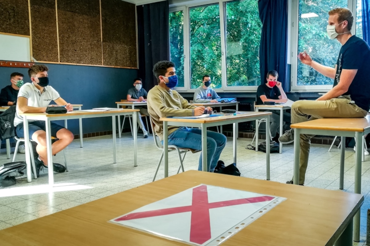 VIDÉO | Au Collège Sainte-Véronique à Liège, retour des rhétos ce mardi: comment s’organise une rentrée pour 200 élèves