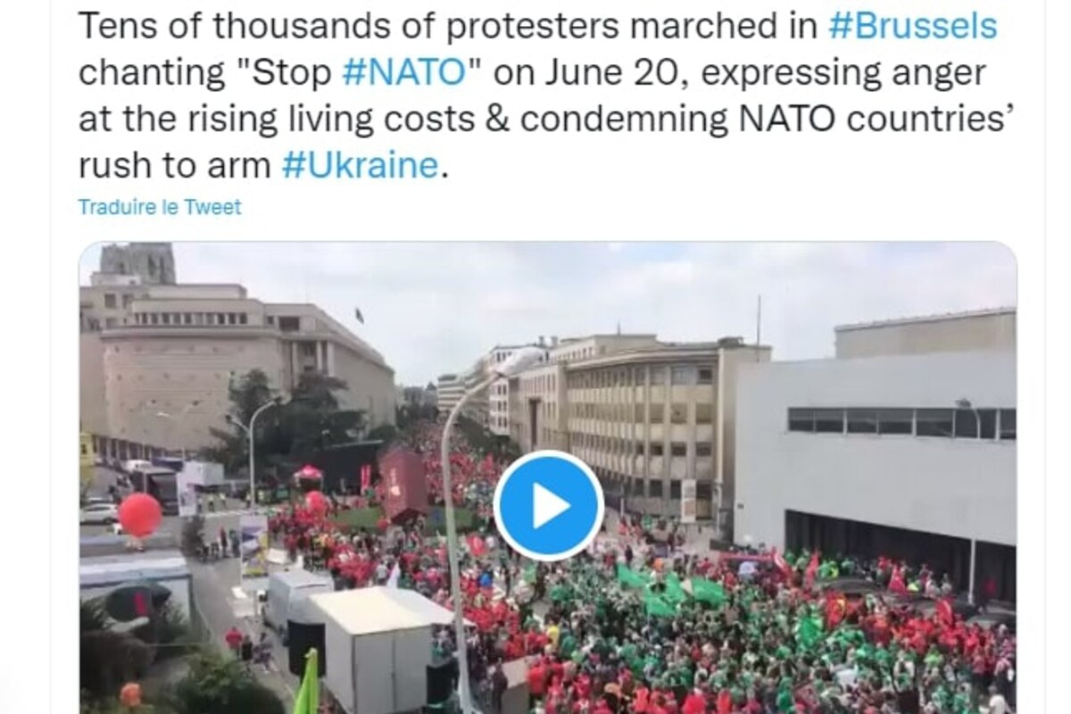 Lundi, près de 80000 personnes, ont défilé à Bruxelles pour réclamer des mesures en faveur du pouvoir d’achat. La Chine l’interprète autrement...